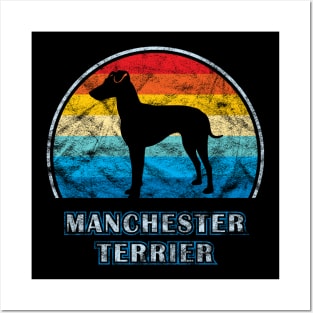 Manchester Terrier Vintage Design Dog Posters and Art